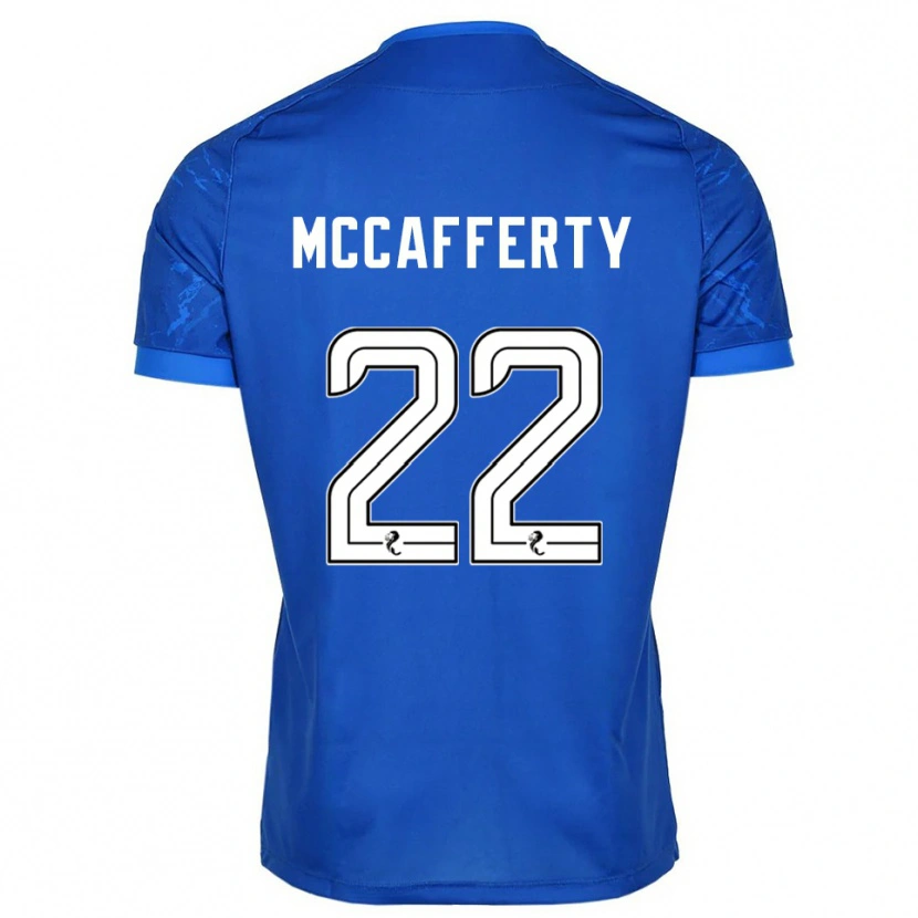 Danxen Kvinder Eirinn Mccafferty #22 Blå Hvid Hjemmebane Spillertrøjer 2025/26 Trøje T-Shirt