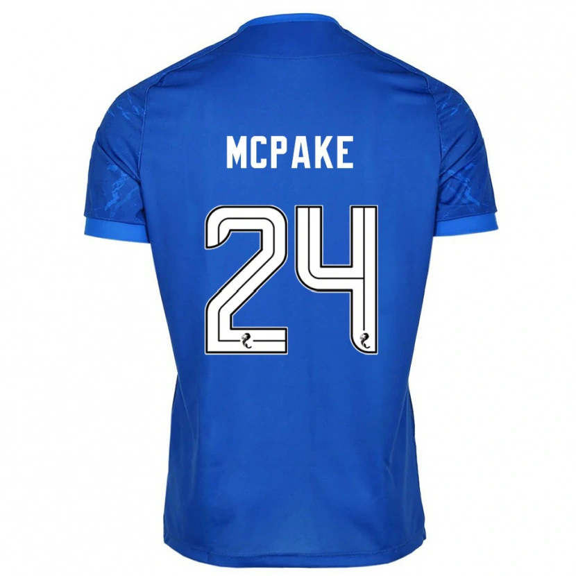 Danxen Kvinder Josh Mcpake #24 Blå Hvid Hjemmebane Spillertrøjer 2025/26 Trøje T-Shirt