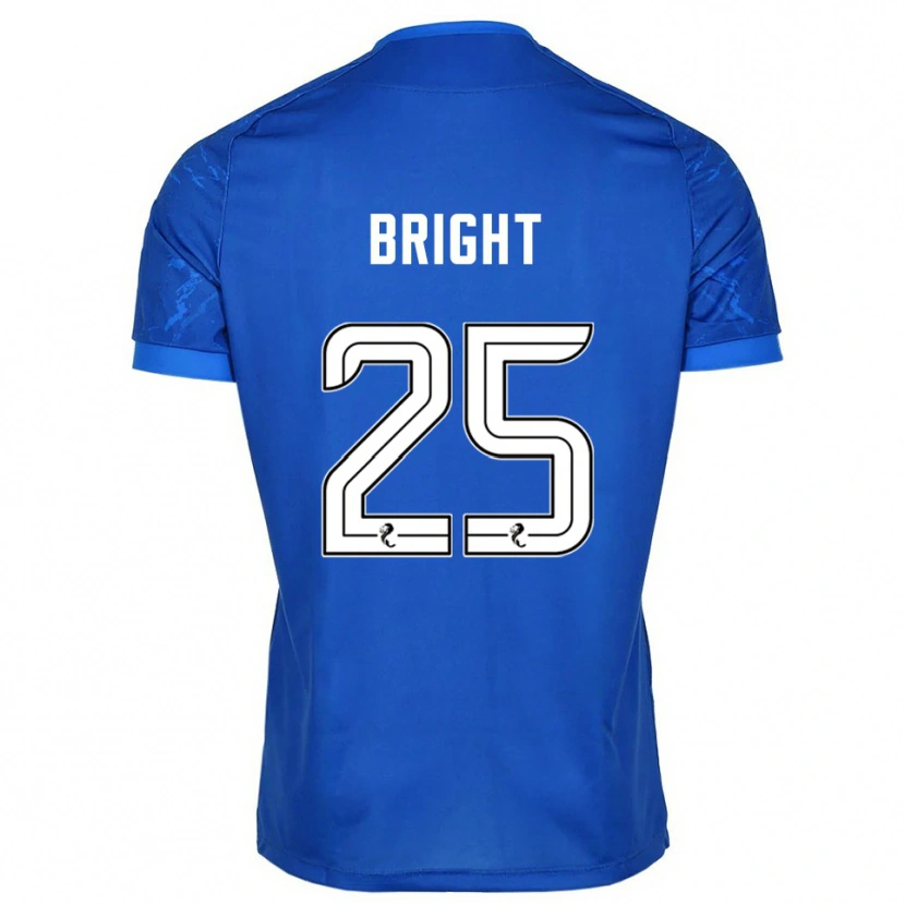 Danxen Kvinder Scott Bright #25 Blå Hvid Hjemmebane Spillertrøjer 2025/26 Trøje T-Shirt