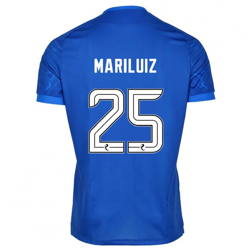 Danxen Kvinder Mariluiz Sanchez #25 Blå Hvid Hjemmebane Spillertrøjer 2025/26 Trøje T-Shirt