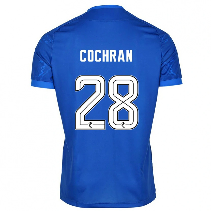 Danxen Kvinder Bobby Cochran #28 Blå Hvid Hjemmebane Spillertrøjer 2025/26 Trøje T-Shirt