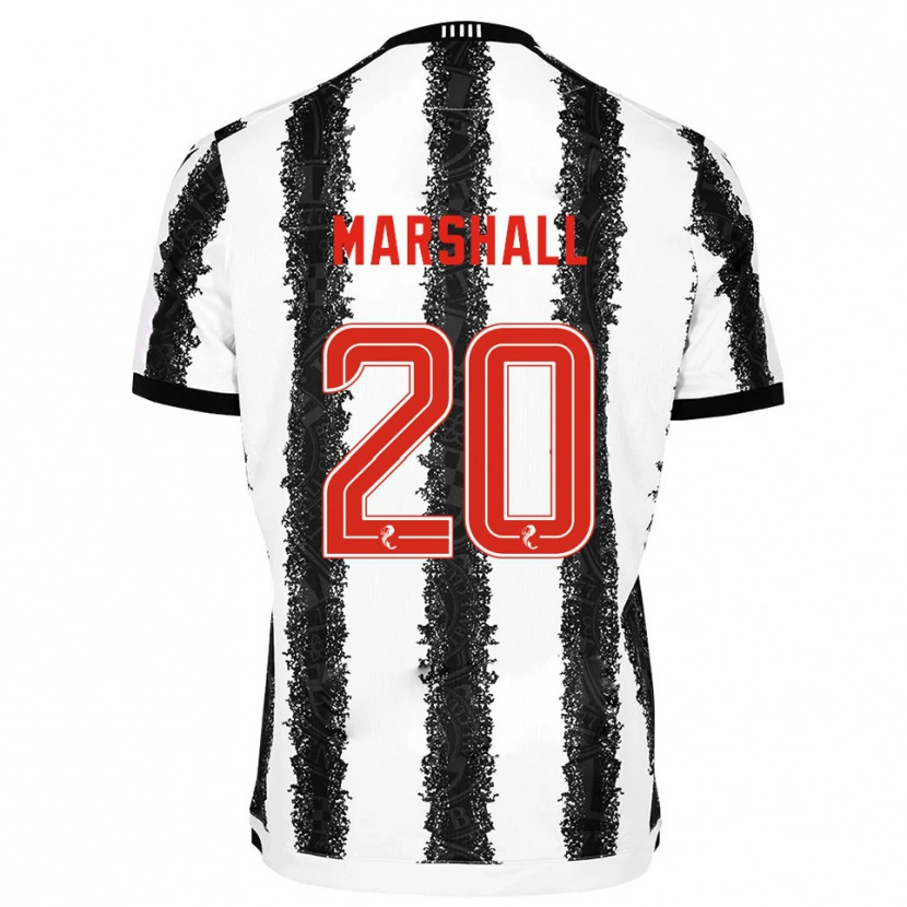 Danxen Kvinder Lewis Marshall #20 Hvid Sort Hjemmebane Spillertrøjer 2025/26 Trøje T-Shirt
