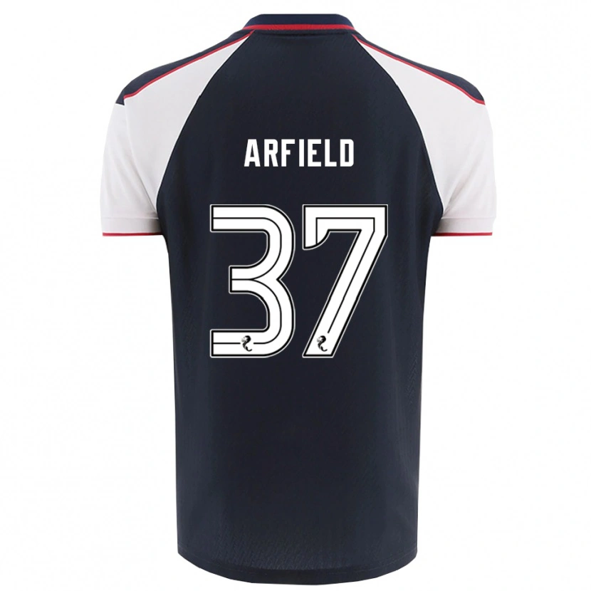 Danxen Kvinder Scott Arfield #37 Marineblå Hvid Hjemmebane Spillertrøjer 2025/26 Trøje T-Shirt
