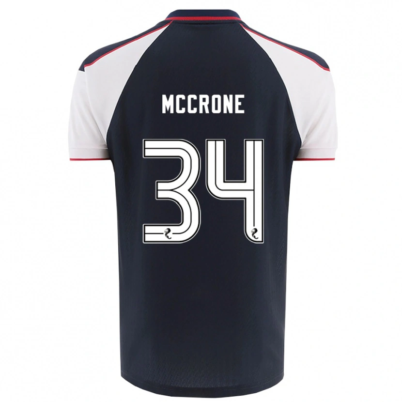 Danxen Kvinder Caelan Mccrone #34 Marineblå Hvid Hjemmebane Spillertrøjer 2025/26 Trøje T-Shirt
