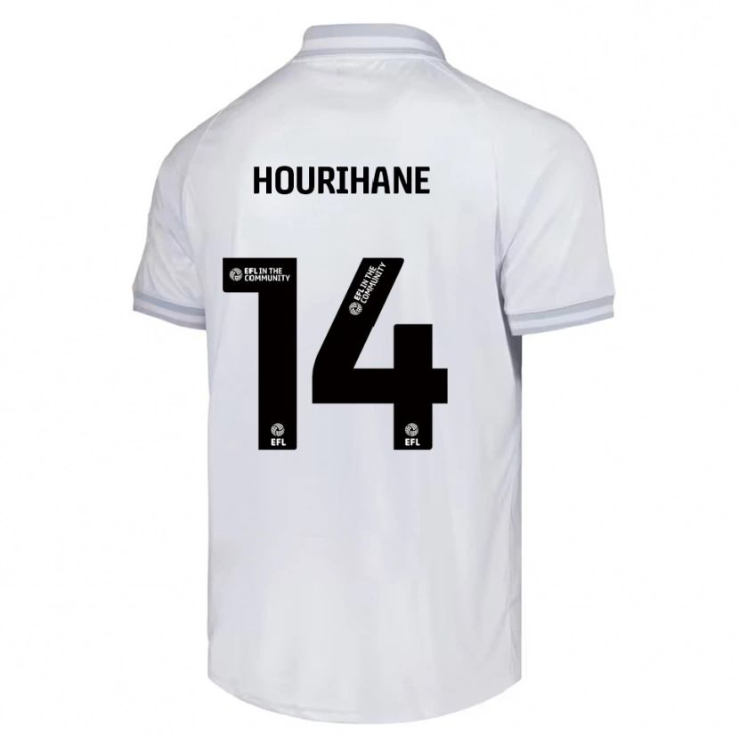 Danxen Kvinder Conor Hourihane #14 Hvid Grå Sort Udebane Spillertrøjer 2025/26 Trøje T-Shirt