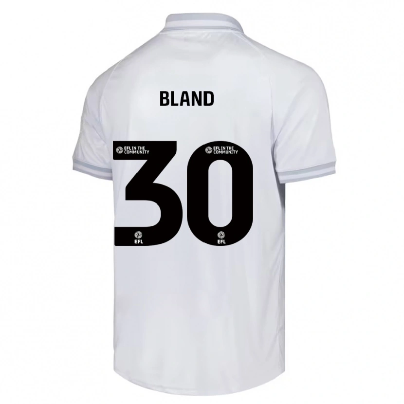 Danxen Kvinder Jonathan Bland #30 Hvid Grå Sort Udebane Spillertrøjer 2025/26 Trøje T-Shirt