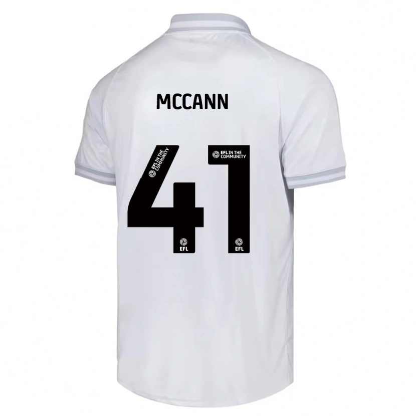 Danxen Kvinder Bayley Mccann #41 Hvid Grå Sort Udebane Spillertrøjer 2025/26 Trøje T-Shirt