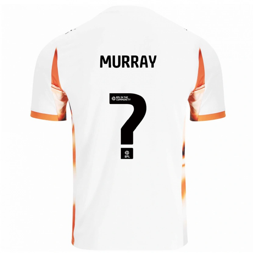 Danxen Kvinder Emily Murray #0 Hvid Orange Sort Udebane Spillertrøjer 2025/26 Trøje T-Shirt