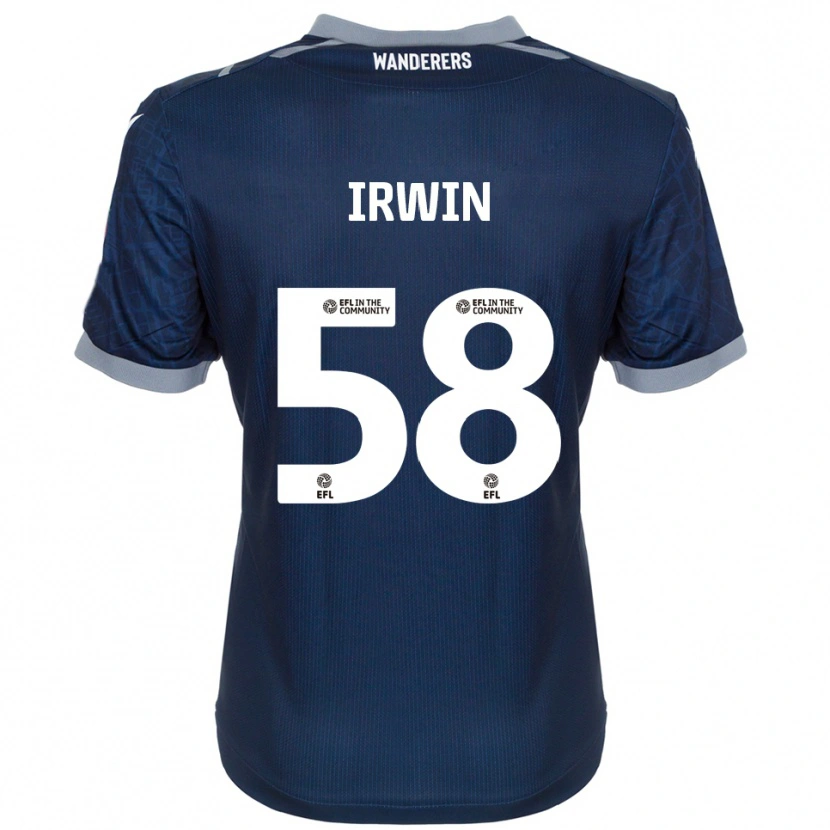 Danxen Kvinder Harley Irwin #58 Marineblå Grå Udebane Spillertrøjer 2025/26 Trøje T-Shirt