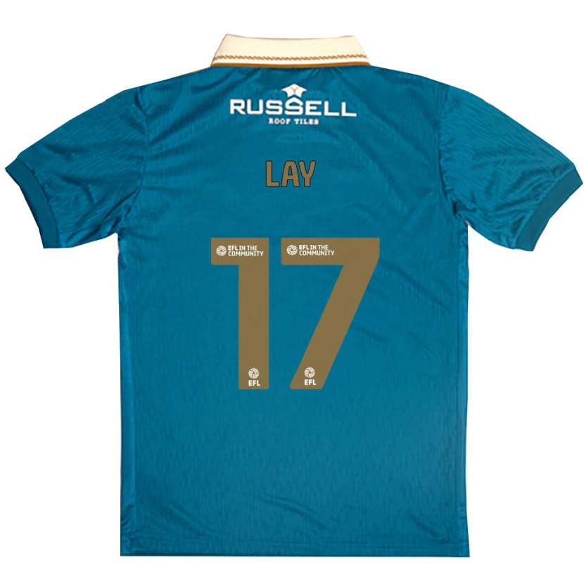 Danxen Kvinder Matty Lay #17 Lyseblå Hvid Udebane Spillertrøjer 2025/26 Trøje T-Shirt