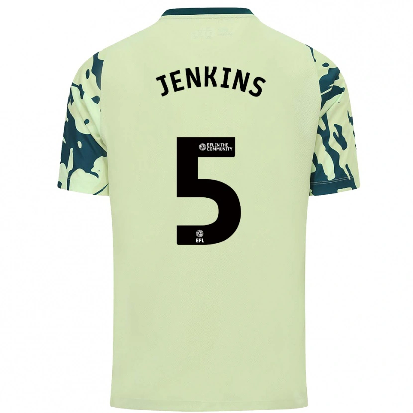 Danxen Kvinder Nieve Jenkins #5 Mørkegrøn Udebane Spillertrøjer 2025/26 Trøje T-Shirt