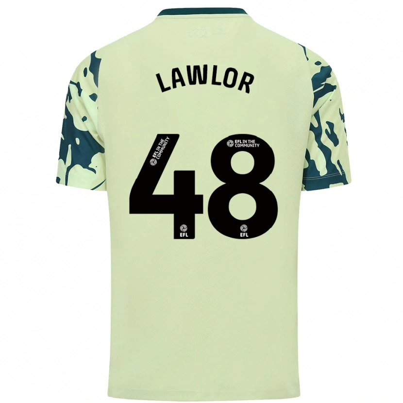 Danxen Kvinder Dylan Lawlor #48 Mørkegrøn Udebane Spillertrøjer 2025/26 Trøje T-Shirt