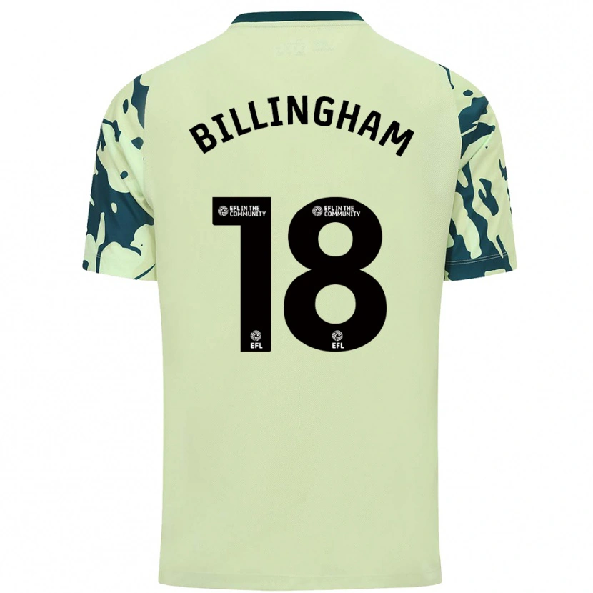 Danxen Kvinder Lily Billingham #18 Mørkegrøn Udebane Spillertrøjer 2025/26 Trøje T-Shirt