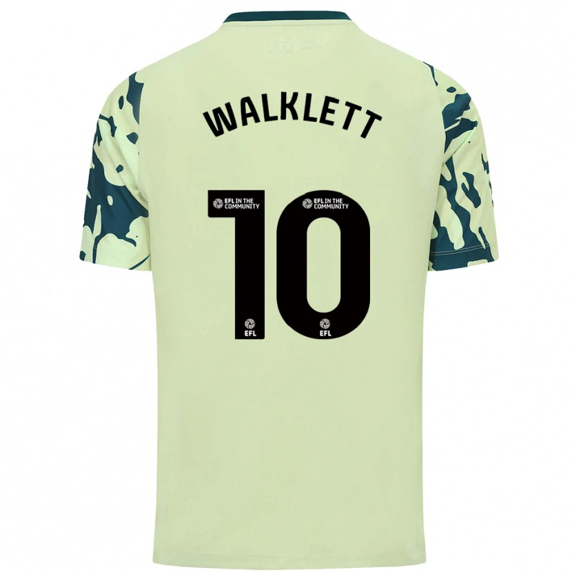 Danxen Kvinder Kerry Walklett #10 Mørkegrøn Udebane Spillertrøjer 2025/26 Trøje T-Shirt