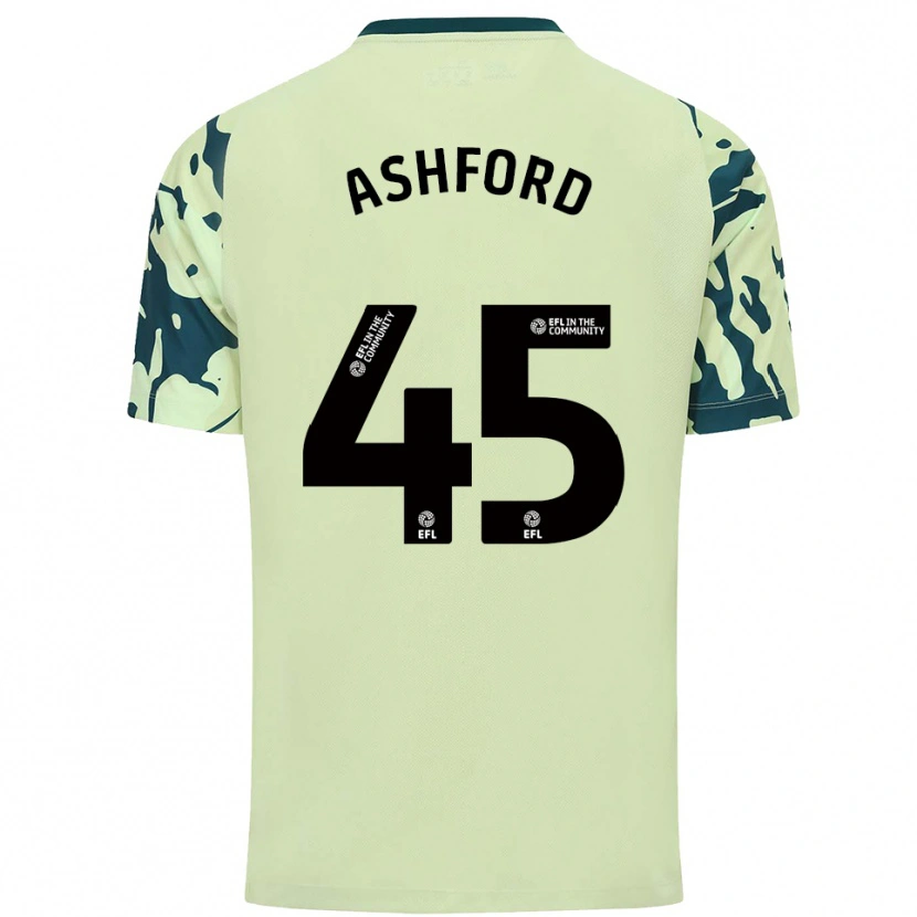Danxen Kvinder Cian Ashford #45 Mørkegrøn Udebane Spillertrøjer 2025/26 Trøje T-Shirt