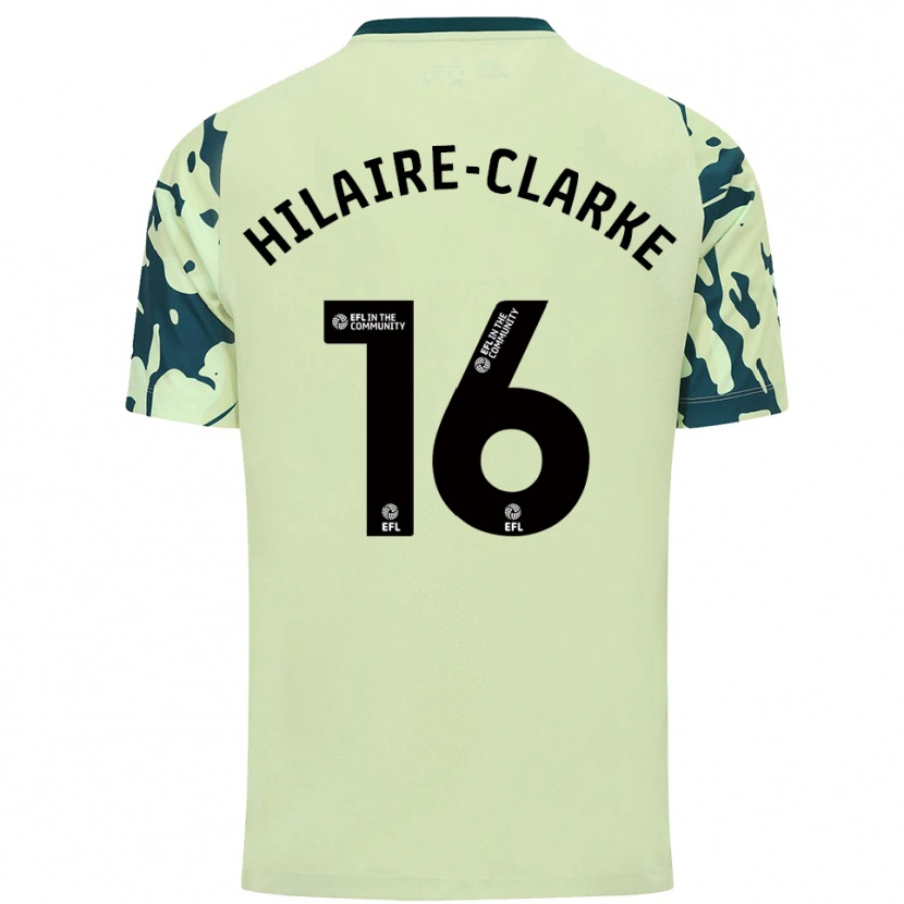 Danxen Kvinder Riley Hilaire-Clarke #16 Mørkegrøn Udebane Spillertrøjer 2025/26 Trøje T-Shirt