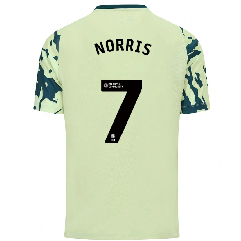 Danxen Kvinder Jacob Norris #7 Mørkegrøn Udebane Spillertrøjer 2025/26 Trøje T-Shirt