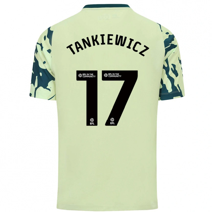 Danxen Kvinder Rob Tankiewicz #17 Mørkegrøn Udebane Spillertrøjer 2025/26 Trøje T-Shirt
