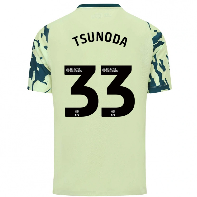Danxen Kvinder Ryotaro Tsunoda #33 Mørkegrøn Udebane Spillertrøjer 2025/26 Trøje T-Shirt