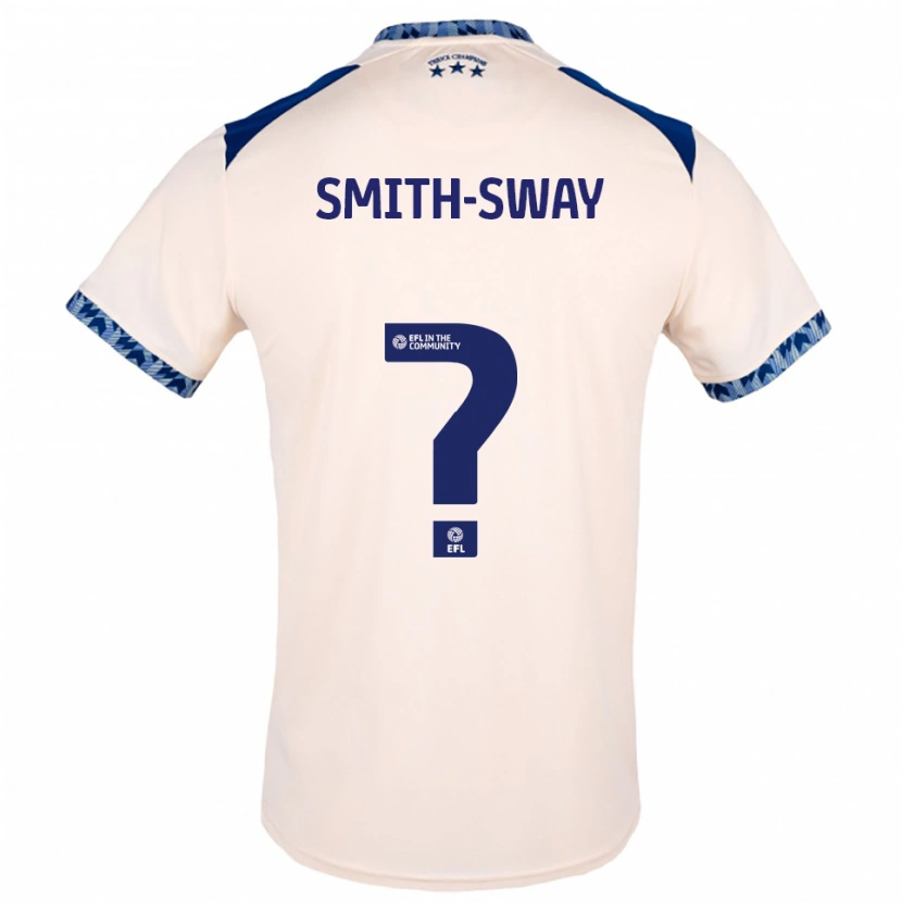 Danxen Kvinder Jay Smith-Sway #0 Offwhite Marineblå Udebane Spillertrøjer 2025/26 Trøje T-Shirt