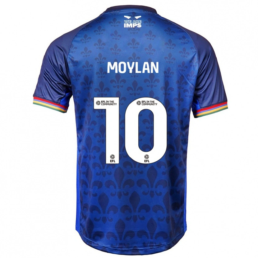 Danxen Kvinder Jack Moylan #10 Blå Marineblå Udebane Spillertrøjer 2025/26 Trøje T-Shirt