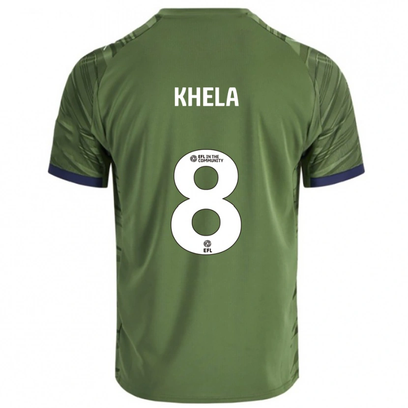 Danxen Kvinder Brandon Khela #8 Grøn Hvid Udebane Spillertrøjer 2025/26 Trøje T-Shirt