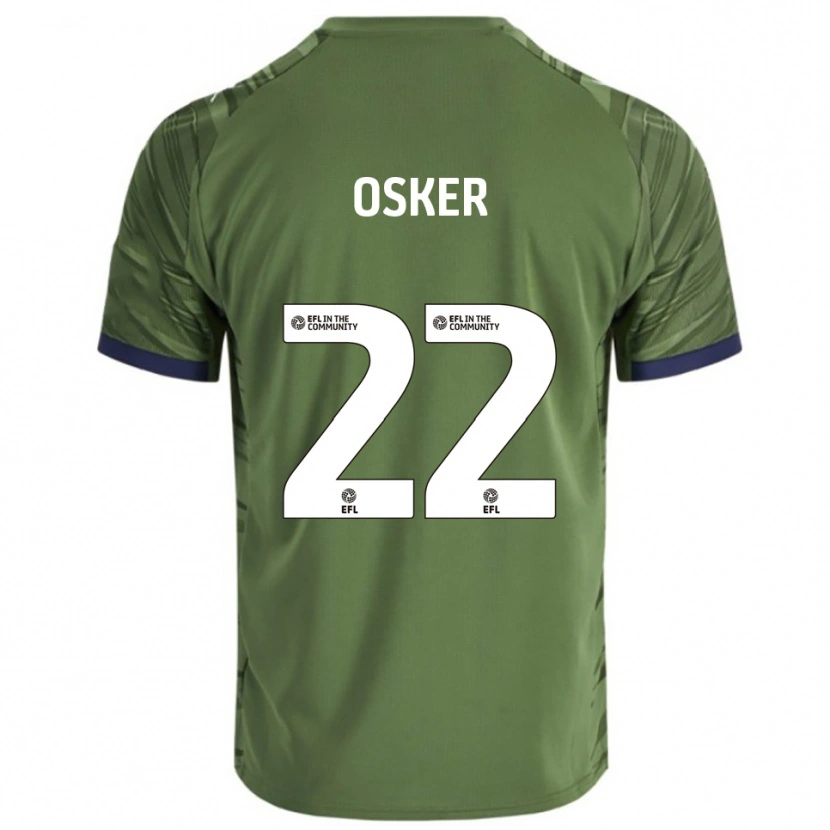 Danxen Kvinder Edyn Osker #22 Grøn Hvid Udebane Spillertrøjer 2025/26 Trøje T-Shirt
