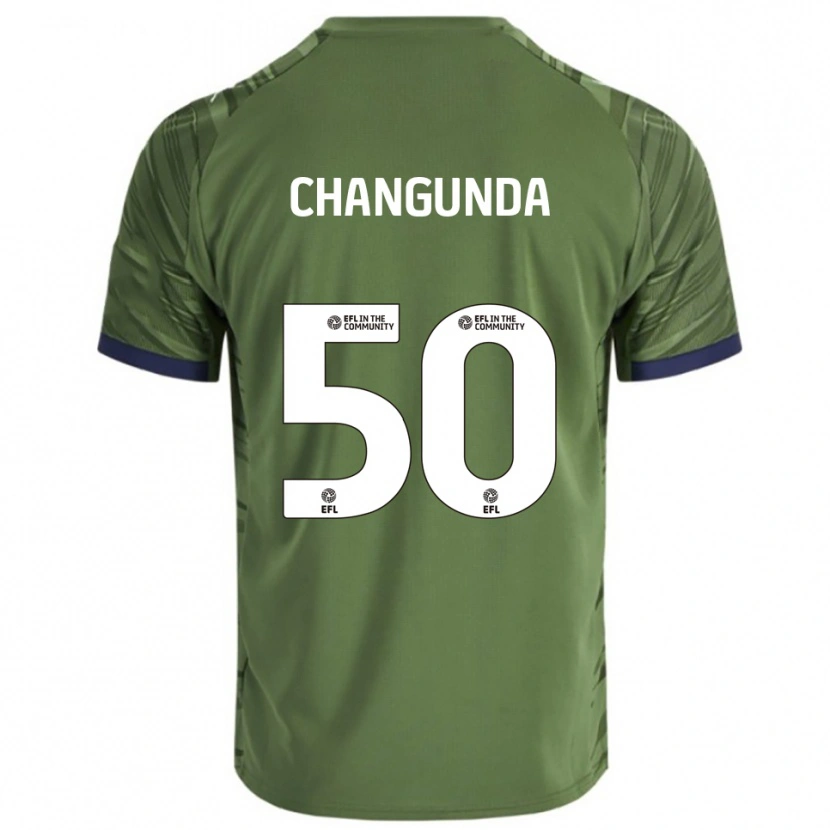 Danxen Kvinder Andre Changunda #50 Grøn Hvid Udebane Spillertrøjer 2025/26 Trøje T-Shirt