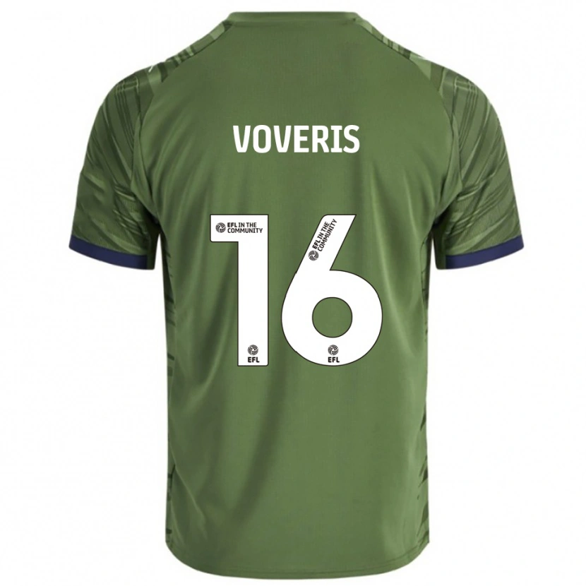 Danxen Kvinder Airidas Voveris #16 Grøn Hvid Udebane Spillertrøjer 2025/26 Trøje T-Shirt