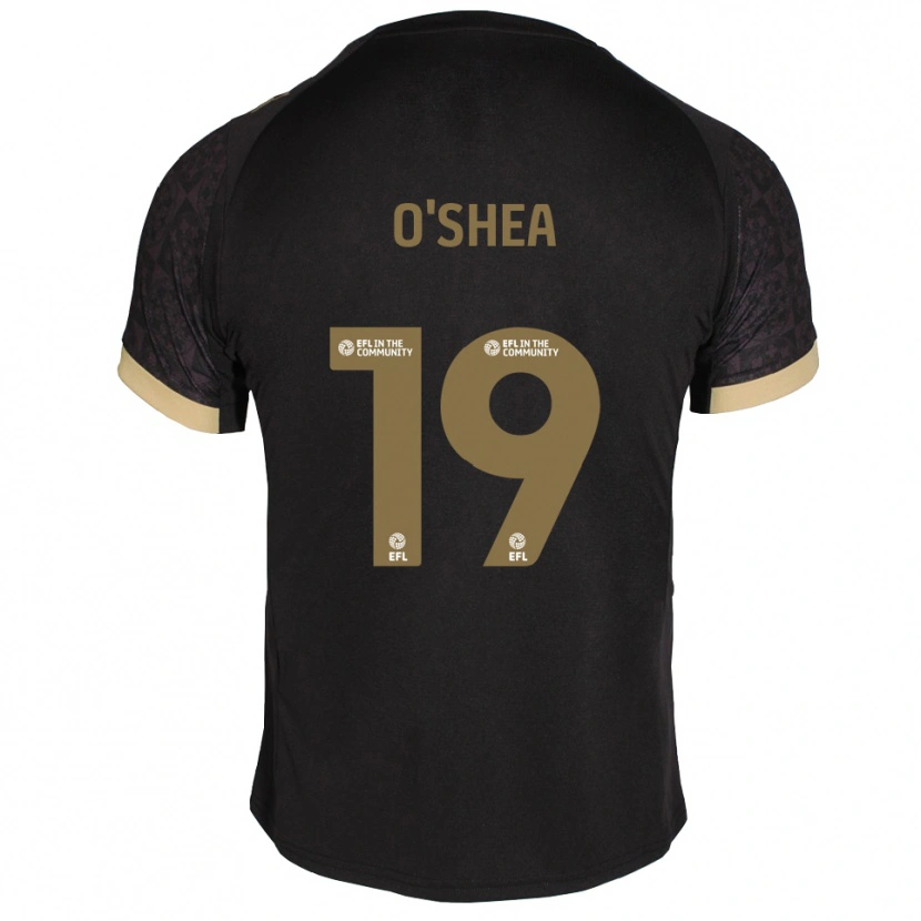 Danxen Kvinder Erin O'shea #19 Sort Guld Udebane Spillertrøjer 2025/26 Trøje T-Shirt