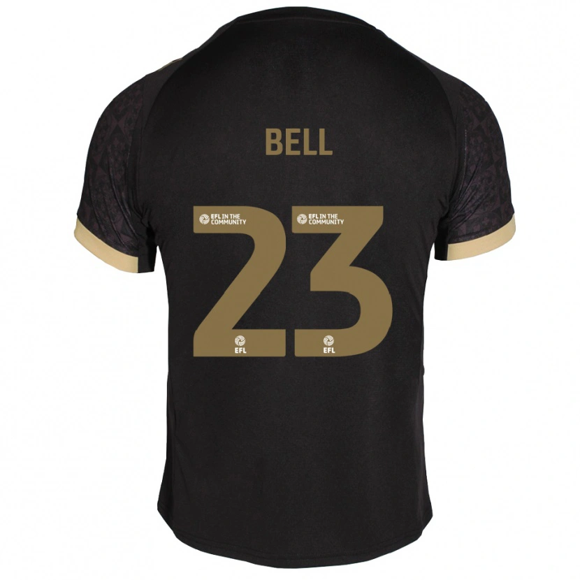 Danxen Kvinder Katelyn Bell #23 Sort Guld Udebane Spillertrøjer 2025/26 Trøje T-Shirt