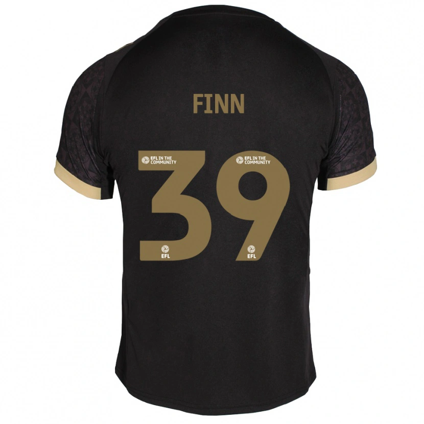 Danxen Kvinder Tegan Finn #39 Sort Guld Udebane Spillertrøjer 2025/26 Trøje T-Shirt