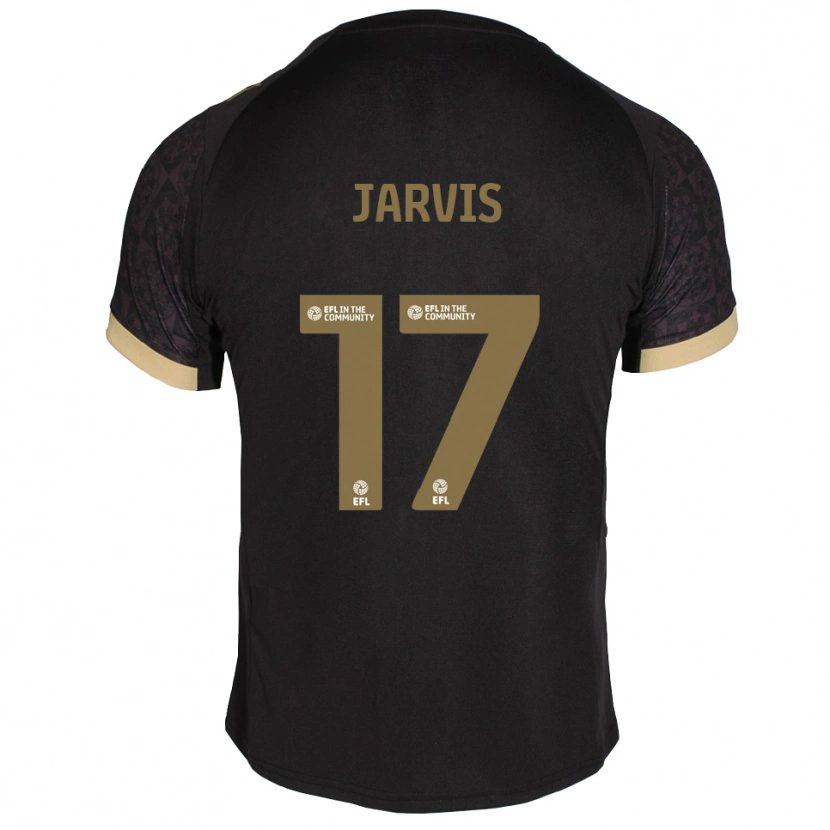 Danxen Kvinder Lulu Jarvis #17 Sort Guld Udebane Spillertrøjer 2025/26 Trøje T-Shirt