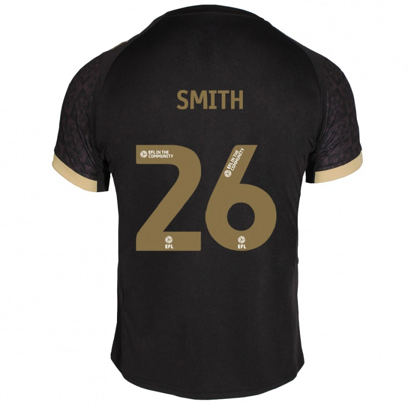 Danxen Kvinder Caitlin Smith #26 Sort Guld Udebane Spillertrøjer 2025/26 Trøje T-Shirt