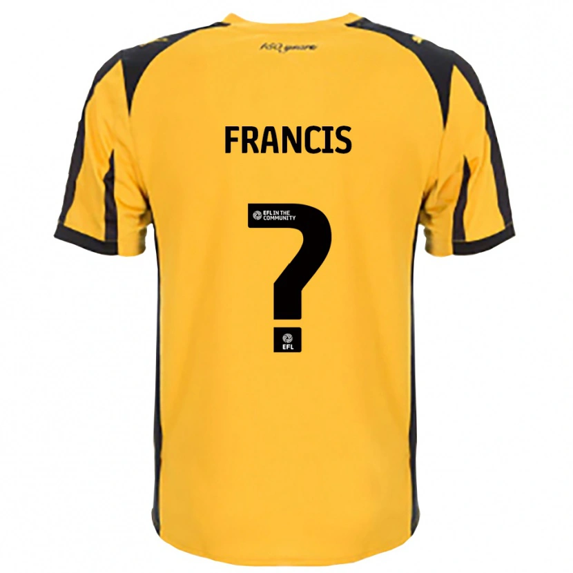Danxen Kvinder Louis Francis #0 Orange Sort Udebane Spillertrøjer 2025/26 Trøje T-Shirt