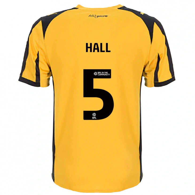 Danxen Kvinder Connor Hall #5 Orange Sort Udebane Spillertrøjer 2025/26 Trøje T-Shirt