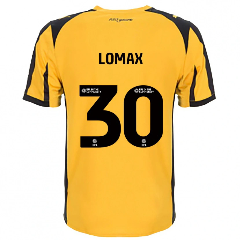 Danxen Kvinder Ben Lomax #30 Orange Sort Udebane Spillertrøjer 2025/26 Trøje T-Shirt