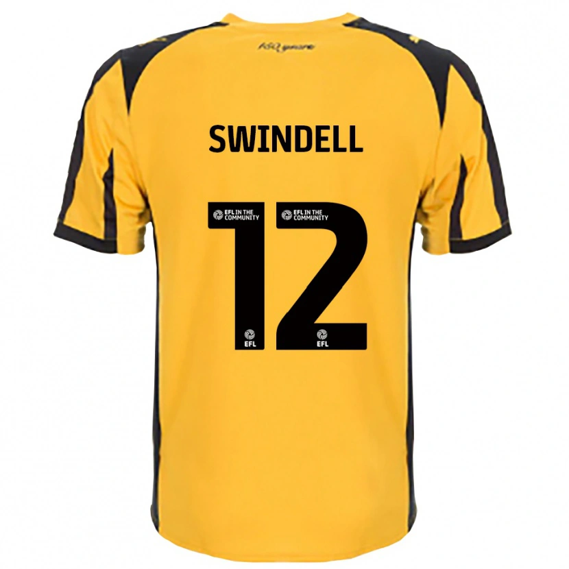 Danxen Kvinder Chloe Swindell #12 Orange Sort Udebane Spillertrøjer 2025/26 Trøje T-Shirt