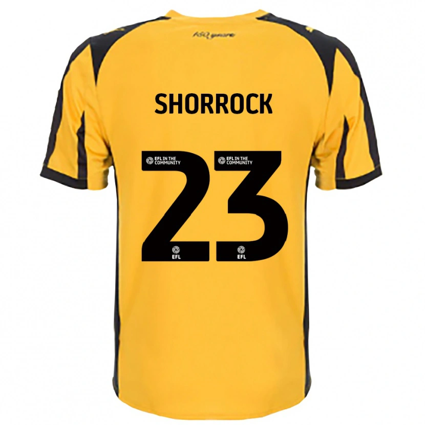 Danxen Kvinder Jack Shorrock #23 Orange Sort Udebane Spillertrøjer 2025/26 Trøje T-Shirt
