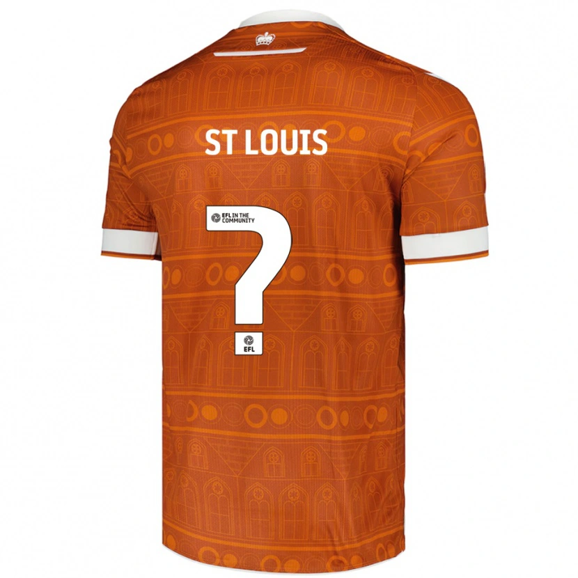 Danxen Kvinder T'shay St Louis #0 Orange Hvid Udebane Spillertrøjer 2025/26 Trøje T-Shirt