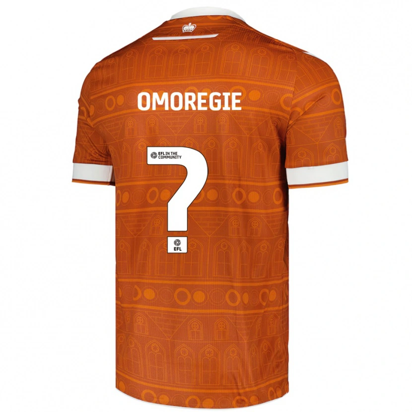 Danxen Kvinder Larry Omoregie #0 Orange Hvid Udebane Spillertrøjer 2025/26 Trøje T-Shirt