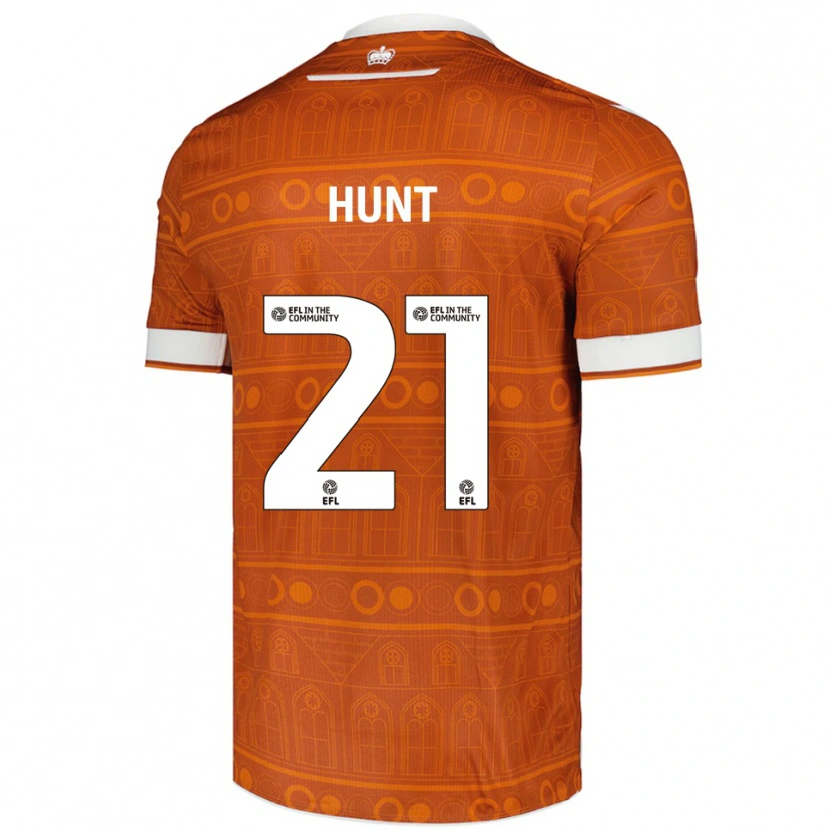 Danxen Kvinder Mae Hunt #21 Orange Hvid Udebane Spillertrøjer 2025/26 Trøje T-Shirt