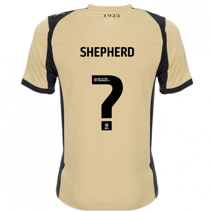Danxen Kvinder Tom Shepherd #0 Guld Sort Udebane Spillertrøjer 2025/26 Trøje T-Shirt