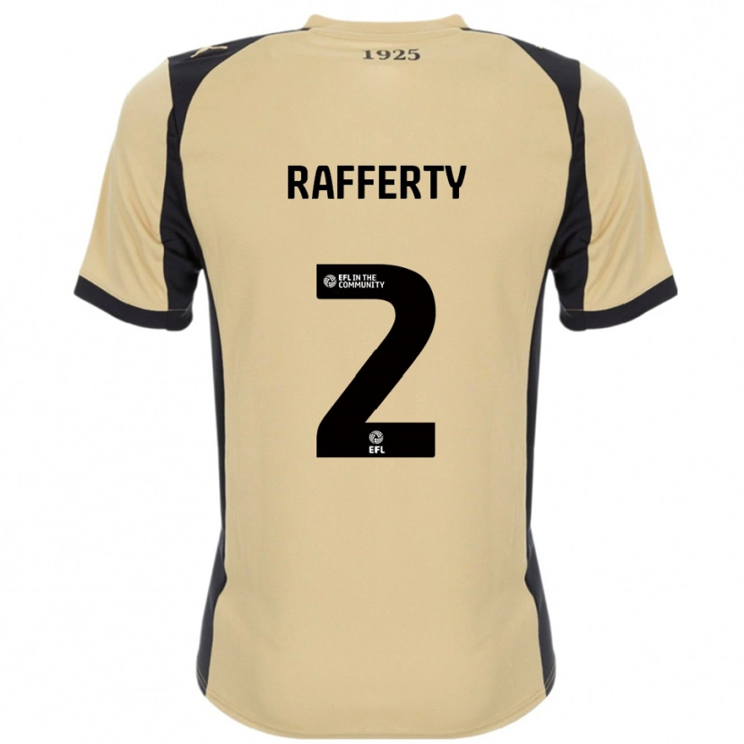 Danxen Kvinder Joe Rafferty #2 Guld Sort Udebane Spillertrøjer 2025/26 Trøje T-Shirt