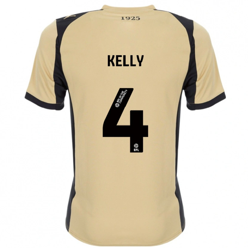 Danxen Kvinder Liam Kelly #4 Guld Sort Udebane Spillertrøjer 2025/26 Trøje T-Shirt