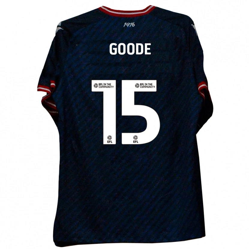 Danxen Kvinder Charlie Goode #15 Marineblå Rød Udebane Spillertrøjer 2025/26 Trøje T-Shirt