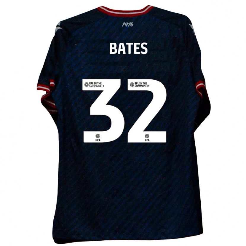 Danxen Kvinder Ellis Bates #32 Marineblå Rød Udebane Spillertrøjer 2025/26 Trøje T-Shirt