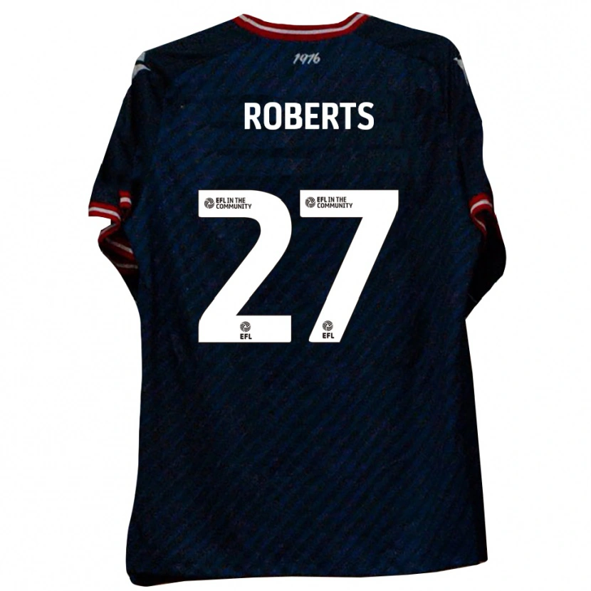 Danxen Kvinder Mathaeus Roberts #27 Marineblå Rød Udebane Spillertrøjer 2025/26 Trøje T-Shirt