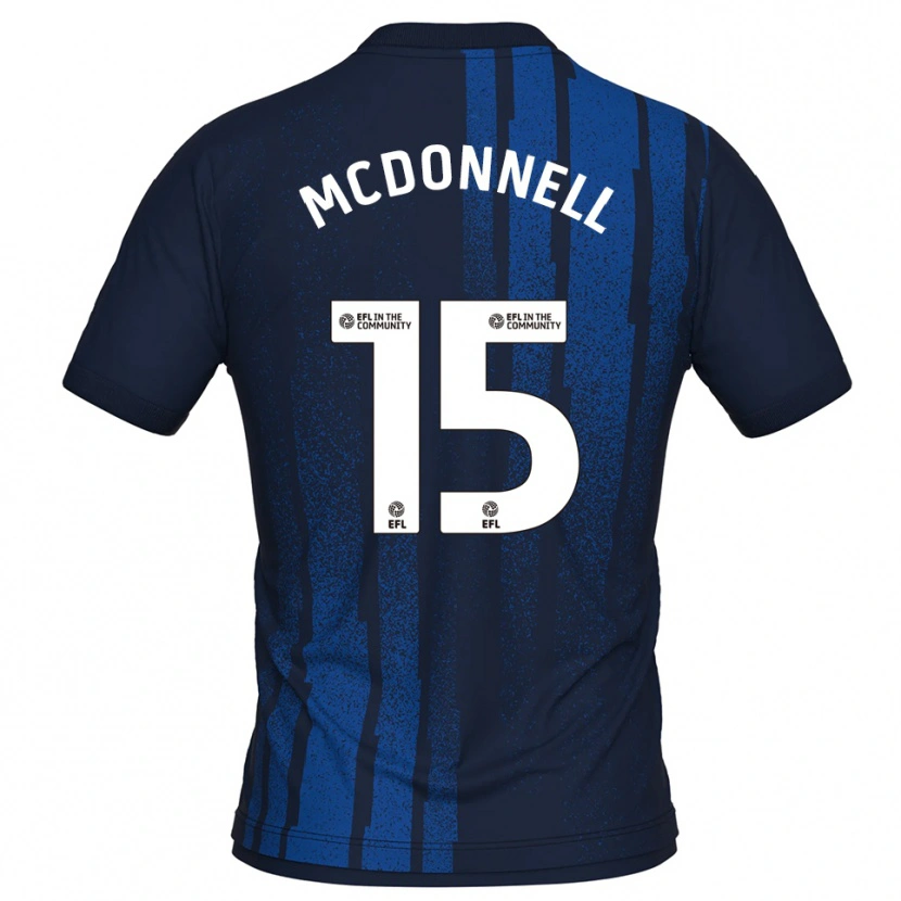 Danxen Kvinder Jamie Mcdonnell #15 Marineblå Hvid Udebane Spillertrøjer 2025/26 Trøje T-Shirt