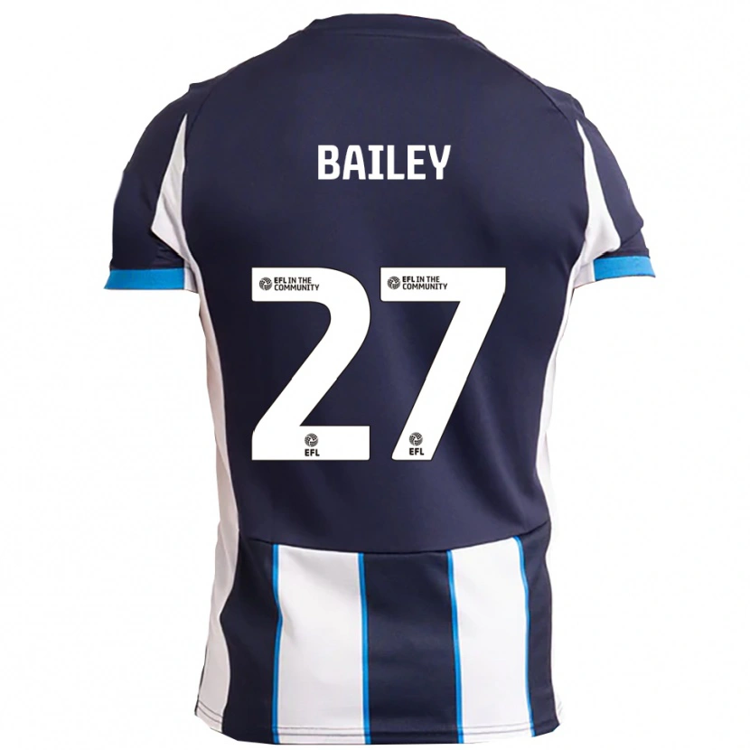 Danxen Kvinder Odin Bailey #27 Hvid Marineblå Udebane Spillertrøjer 2025/26 Trøje T-Shirt